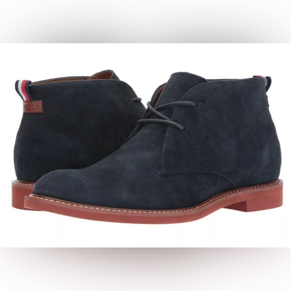 Tommy Hilfiger “Gervis” Navy Suede Chukka Boots